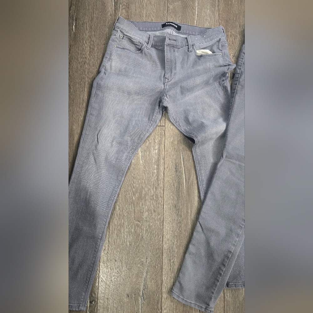 Stylish 2 Pair Gray Skinny Jeans - Picture 4 of 4